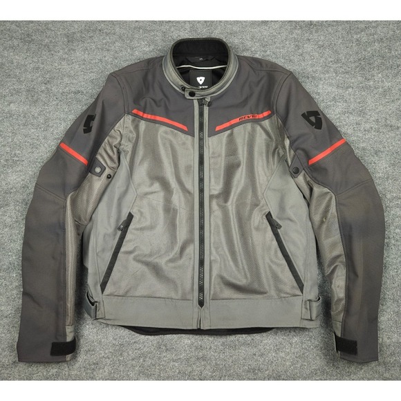 Rev' It Airwave 3 Motorcycle Jacket Men's XYL (3XL) Gray Full Zip Riding